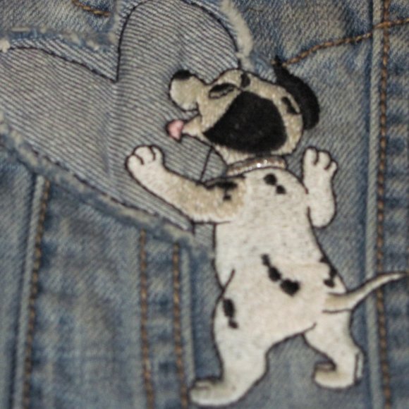 GAP Kids Disney distressed denim jacket xl - Picture 10 of 12